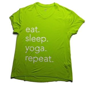 GAIAM Eat Sleep Yoga Repeat Flow Tee
